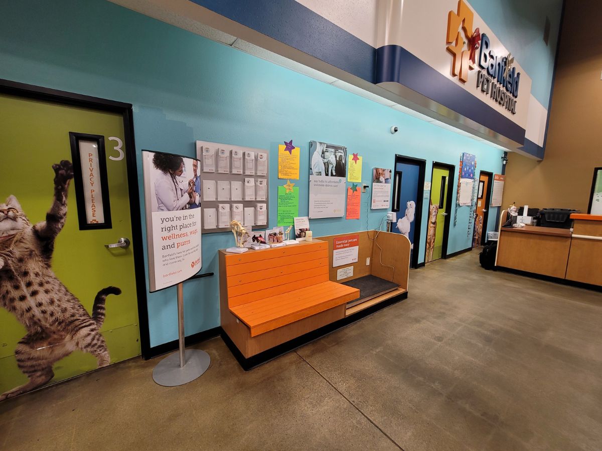 The Banfield Pet Hospital: McDonough front desk and lobby