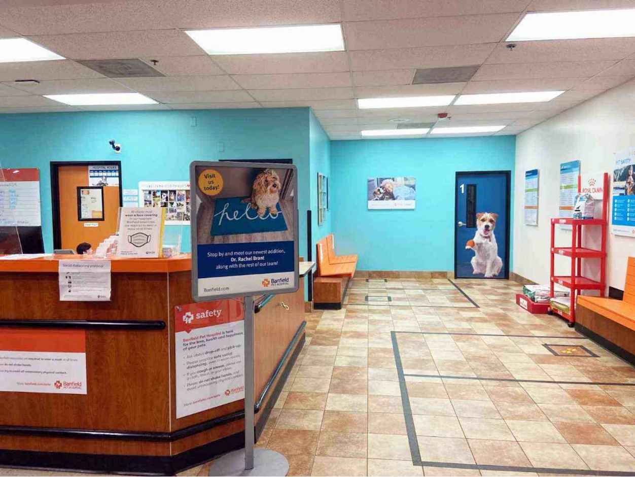 The lobby of the Banfield Pet Hospital, Rock Hill, SC