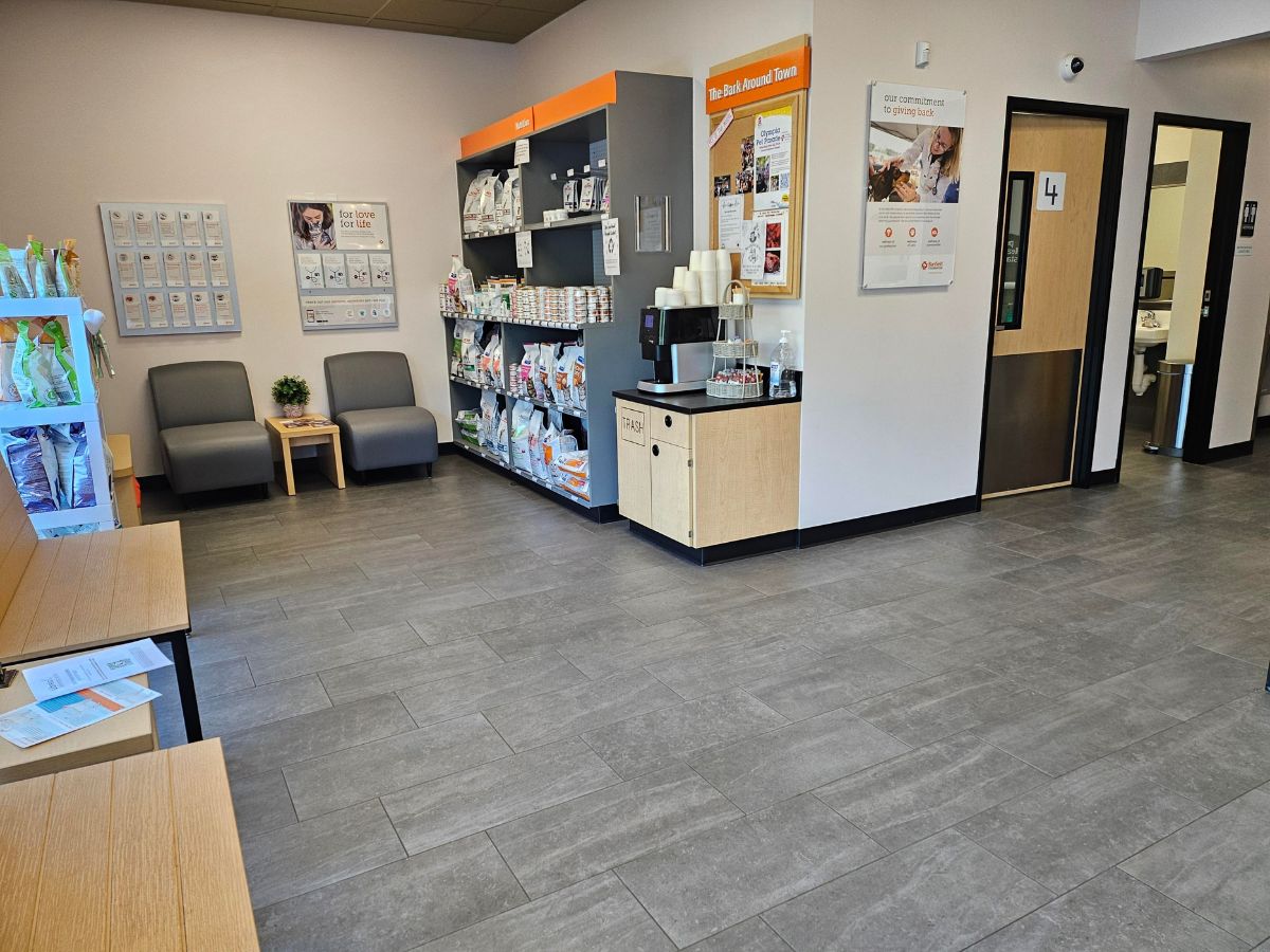 The lobby at Banfield Olympia